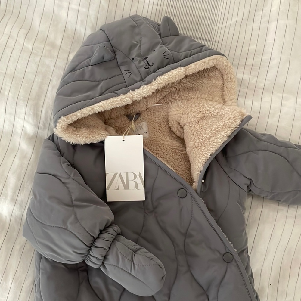 Zara Baby Fleece Lined Snow Suit